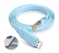 RJ45 Cavo Console USB con Chip PL2303GT per Cisco RS232 Routers Switch 1.8M, Collegamenti Rapidità e Affidabilità per Terminali Compatibile con Windows, MAC OS, Linux