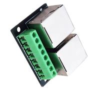 Rj45 Doppio Adattatore Femmina Scheda Adattatore di Rete Rj45 Girare 3.5 Pitching Terminal 8Pin Assemblaggio di Rete Splitter Ethernet