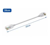 RJ45 Ethernet Patch Leads CAT 6A COMNEN per Unifi Bianco 10-50cm (24 Pezzi)