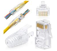 RJ45 Ez Cat6 Passare attraverso i connettori e cavo Strain Relief Boots
