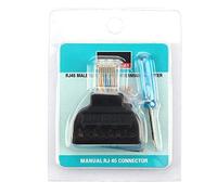 RJ45 Maschio Spina, 2 Pz RJ45 Maschio Spina a 8 Pin AV Vite Morsettiera Adattatore Blocco Convertitore Connettore CCTV