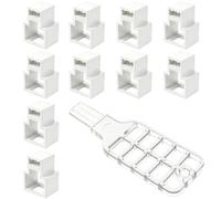 RJ45 Port Lock Dust Blocker Set - Network Port Security With 1 Key
