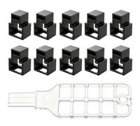 RJ45 Port Lock Dust Blocker Set - Network Port Security With 1 Key