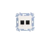 RJ45+RJ11 presa teleinformatica cat.5e Simon 10 C5T.01/11