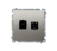 RJ45 Simon Basic BM62.01/29 doppia presa computer