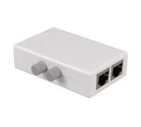 RJ45 Splitter Selettore Switch 2 Porte Reti Hub 2 in 1 Out Ethernet Switch Box