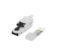 RJ45 UTP plug Cat6a for - AWG22-24 solid/stranded - conductor tool free - Warranty: 300M