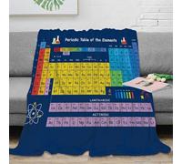 RJAVAGFZL stampa 3D table science coperta in pile microfibra biancheria da letto non perde pelo coperta da letto calda per giovani in camera da letto educational chemistry 70×80inch(180x200cm)