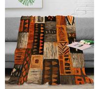 RJAVAGFZL stampa 3D tribal patterns coperta da camera da letto microfibra biancheria da letto non perde pelo plaid da camera morbido per residenze studentesche ethnic arte 80×90inch(200x230cm)
