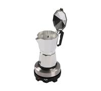 RjcdOPL Caffettiera elettrica italiana con base 500 W, per 6/3 tazze da espresso, 5 temperature regolabili fino a 200 ℃, spegnimento automatico (150 ml)