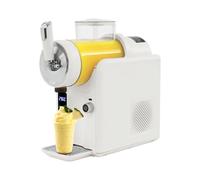 RjcdOPL Macchina per bevande ghiacciate, macchina per granità 5 in 1, gelato, granito di caffè, frutta, latte e alcool, autopulente, display a LED, per casa, caffè e bar (beige)