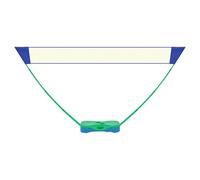 RjcdOPL Set di Badminton portatile, kit completo con rete, 2 racchette e 2 volanti, 300 × 155 cm, base multifunzione stabile, leggera e smontabile, per spiaggia, giardino, cortile (verde)
