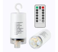 RJEDL 4AA - Scatola batteria per catena luminosa da 24 V, accessori da sostituire con telecomando, 8 modalità, IP65, per tende, luce di rete, catena luminosa di pioggia di ghiaccio