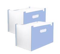 RJGFDSAPO Portadocumenti a fisarmonica in plastica, Organizzatore di file a fisarmonica in plastica, cartella espandibile, A4 25 tasche, multicolore, confezione da 2(Blue)