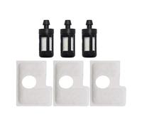 RJhXzK Kit di Riparazione del Filtro dell'Aria a Doppio Strato da 3 Set Adatto for S-ihl MS180 MS 180 C MS170 018 017 Motoseghe a Gas Ricambi 11301240800