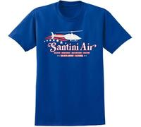 RJJBFKDDK Santini Air Airwolf Inspired T-Shirt - Retro 80s USA Helicopter Stunt TV Tee Mens