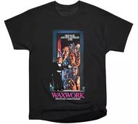 RJJBFKDDK Waxwork Horror Comedy 80s T-Shirt Black