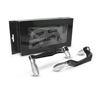 RJKZX Protezione manubrio 22 MILLIMETRI 7/8 Pollici In Fibra Di Carbonio Manopole Freno Protezione Frizione Leve Della Per Yamaha XSR700 ABS XSR 700 2016-2020(Silver)
