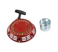 rjpbk Set di avviamento a strappo, adatto motori generatori GX200 da 5, CV e 6, accessori rossi, parti, sostituzione gruppo di avviamento a strappo per tosaerba