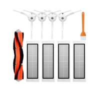 rjpbk Spazzola for aspirapolvere, adatta for Xiaomi, Mi 1 1S/Roborock E3 S4 Max S5 Filtro robot Accessori principali spazzole e filtro per aspirazione(Pink)