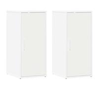 RJPLMFV Armadi per scarpe 2 pezzi Bianco 32x35x70 cm Truciolare