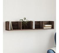 RJPLMFV Armadietto a Muro Rovere Marrone Mensole da Camera Mensole da Bagno for soggiorni 99x18x16,5cm Legno Multistrato