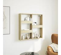 RJPLMFV Armadietto a Muro Rovere Sonoma Mensole a Muro Mensole da Camera for bagni 80x15x80 cm Legno Multistrato