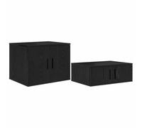 RJPLMFV Armadietto portaoggetti 2 pezzi, colore: Cina, nero, 118 x 41 x 40 cm