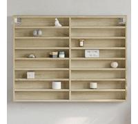 RJPLMFV Armadietto Vetrina Rovere Sonoma Mensole da Parete Mensole per Soggiorno for cucine 100x8,5x75cm Legno Multistrato