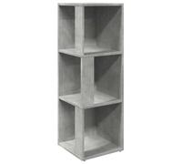 RJPLMFV Armadio ad angolo grigio cemento 33x33x100 cm legno composito 3 | Legno composito robusto, pareti -caduta, manutenzione panno umido, adatto soggiorno camera da letto ufficio, angolo caldo