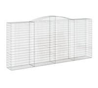 RJPLMFV Cesti Gabion Arques 5 Pezzi 400x50x180/200 cm Ferro Zincato