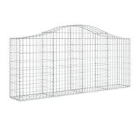 RJPLMFV Cesti per gabbioni Archi, 40 pezzi, 200 x 30 x 80/100 cm, ferro zincato