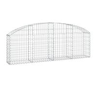 RJPLMFV Cesto gabbioni Arco 200x30x60/80 cm Ferro Zincato