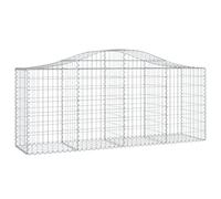 RJPLMFV Cesto gabbioni Arco 200x50x80/100 cm Ferro Zincato