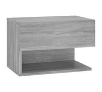 RJPLMFV Comodino da Parete Galleggiante Grigio | Legno Di Ingenieria, Facile Da Pulire, Gamma Libri E Bric-A-Brac, Design Da Parete