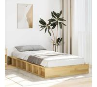 RJPLMFV Cornice per letto 75 x 190 cm, in legno massello di quercia