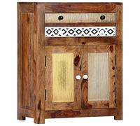 RJPLMFV Credenza Buffet Mobile Multiuso Adatto per uffici e hotel 60x30x75 cm in Legno Massello di Sheesham