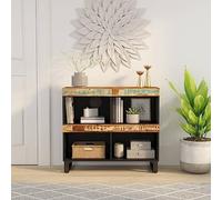 RJPLMFV Credenza comodino multifunzionale comodino camera da letto Adatto per camere da letto 85x33x75 cm in Legno Massello di Recupero