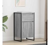 RJPLMFV Credenza Grigio Sonoma 43 x 36 x 75,5 cm Legno Ingegneria | Ripiani regolabili, stile industriale, per soggiorno, montaggio richiesto