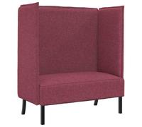 RJPLMFV Divano a 2 posti alto schienale 101 cm, rosso bordeaux tessuto