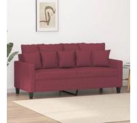 RJPLMFV Divano a 2 Posti Rosso Vino Divano per Salotto Couch Adatto per salotti 140 cm in Tessuto