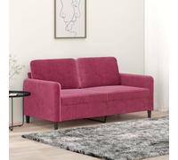 RJPLMFV Divano a 2 Posti Rosso Vino Divano per Salotto Couch Adatto per salotti 140 cm in Velluto