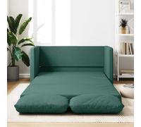 RJPLMFV Divano Letto da Terra 2 in 1 Verde Scuro Divano da camera da letto Couch Adatto per salotti 112x174x55 cm Tessuto
