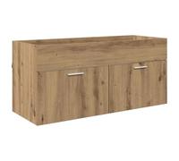 RJPLMFV Gabinetto Lavabo in Legno Ingegneria | Design moderno, maniglie argentate, resistente all'umidità, conservazione multipla, facile da pulire