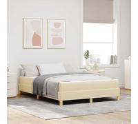RJPLMFV Letto con Materasso a molle insacchettate Crema 140x200