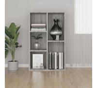 RJPLMFV Libreria/Credenza Grigio Sonoma 50x25x80 cm Legno Multistrato Libreria multifunzionale Libreria per il soggiorno Libreria per ufficio