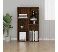 RJPLMFV Libreria/Credenza Rovere Marrone 50x25x80 cm Legno Multistrato Libreria multifunzionale Libreria per il soggiorno Libreria per ufficio