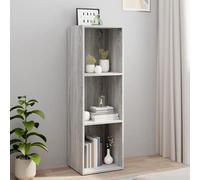 RJPLMFV Libreria/Mobile TV Grigio Sonoma 36x30x114 cm Legno Multistrato Libreria multifunzionale Libreria per il soggiorno Libreria per ufficio