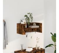 RJPLMFV Mensola a Muro Rovere Fumo Mensole per Camera Mensole da Bagno for soggiorni 70,5x35x30,5 cm Legno Multistrato