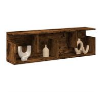 RJPLMFV Mobile a Parete Mensole da Soggiorno Mensole da Bagno for bagni 100x20x30 cm Rovere Fumo in Legno Multistrato
